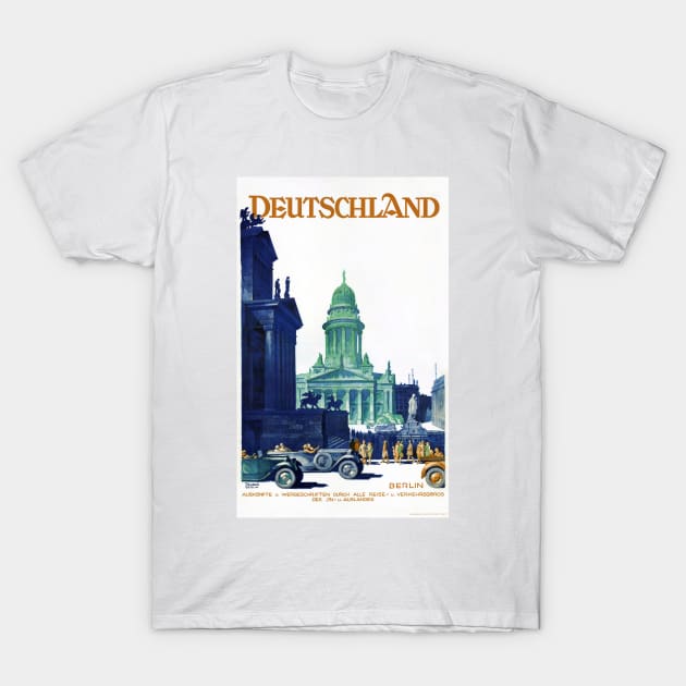 Vintage Travel Poster Germany Deutschland T-Shirt by vintagetreasure